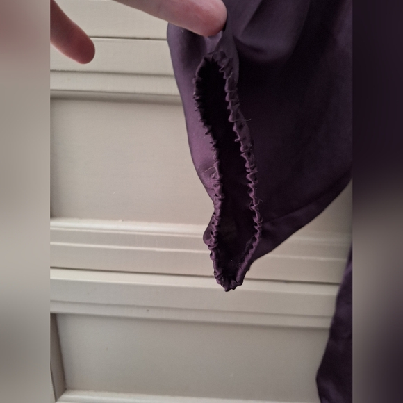 LOFT NWT Women's Dark Purple Blouse - Picture 3 of 6